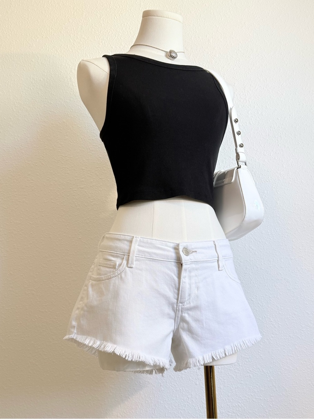 Y2K Guess Low Rise Cutoff Denim Micro Shorts Coastal Cowgirl Festival Boho - Picture 2 of 8